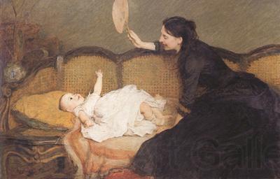 Alma-Tadema, Sir Lawrence William Quiller Orchardson,Master Baby (mk23) Norge oil painting art